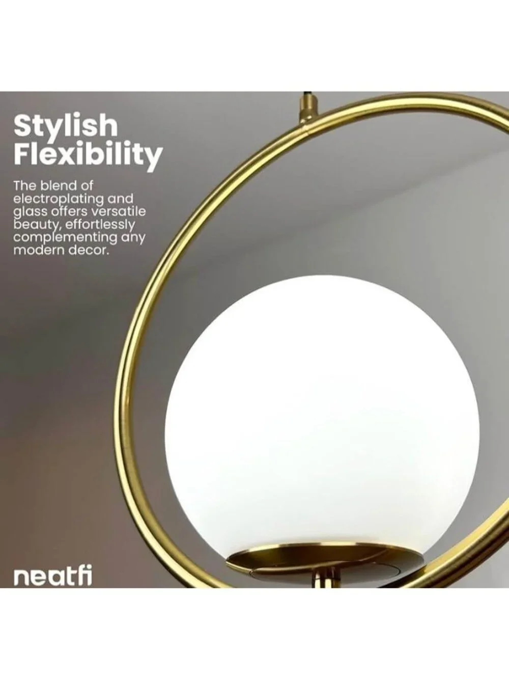 NEW! Neatfi Circular Pendant Light Sophisticated Modern Single Ceiling Hanging